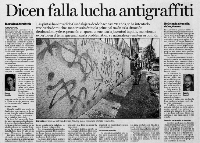 Dicen falla lucha antigraffiti: Identifican territorio