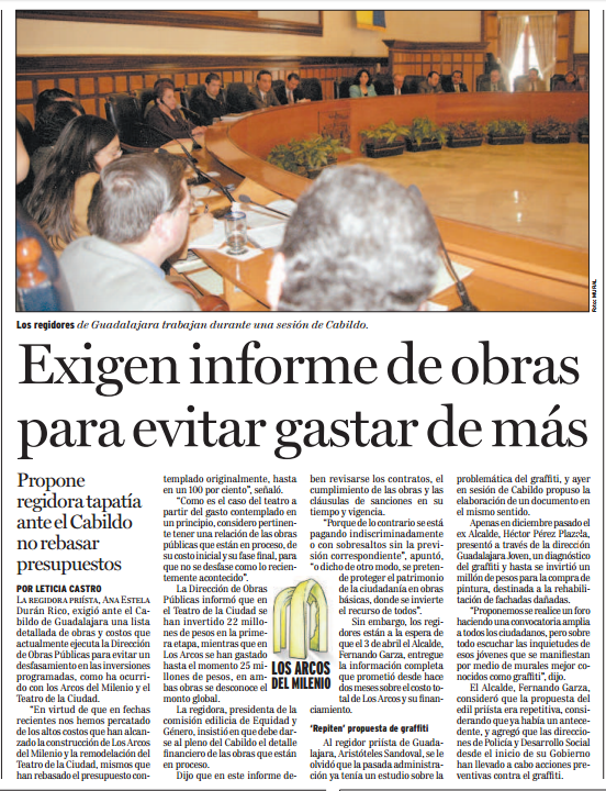 Exigen informe de obras para evitar gastar de más