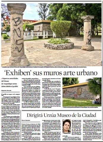 'Exhiben' sus muros arte urbano