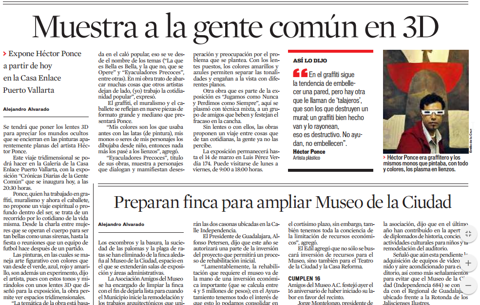 Muestra a la gente común en 3D