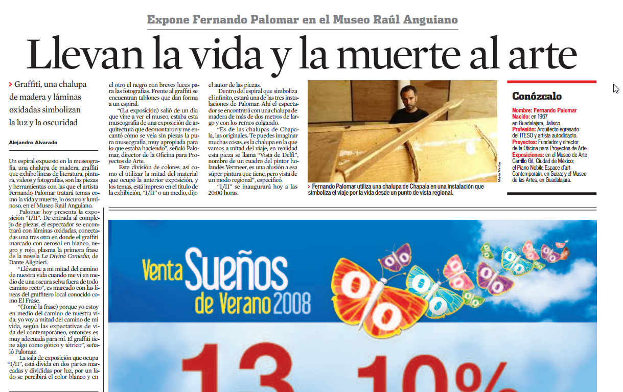 Llevan la vida y la muerte al arte