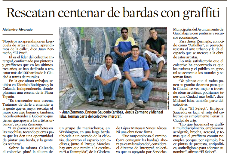 Rescatan centenar de bardas con graffiti