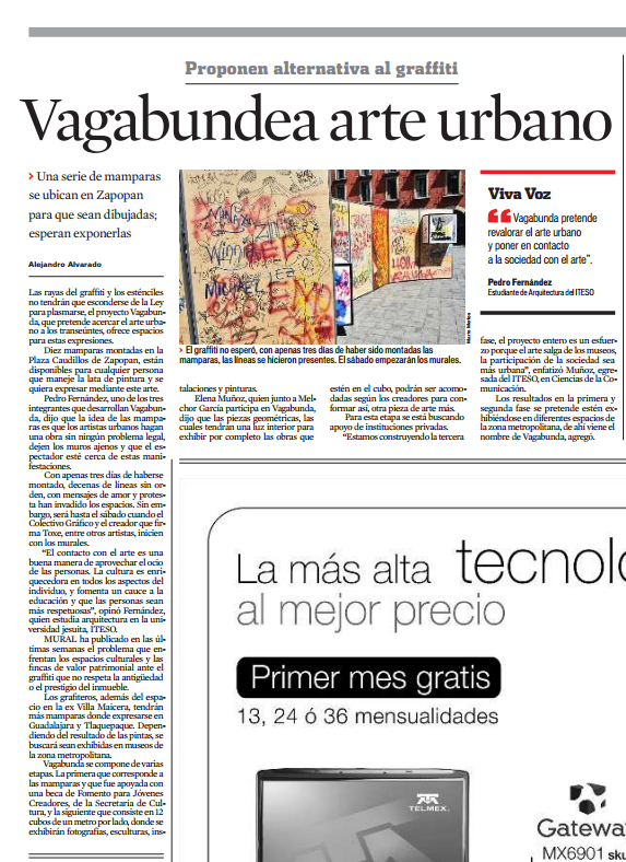 Vagabundea arte urbano