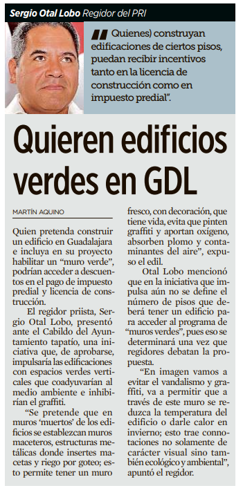 Quieren edificios verdes en GDL